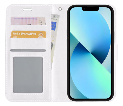iPhone 13 Pro Hoesje Bookcase Cover Uitneembaar - Wit
