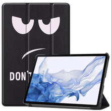 Samsung Galaxy Tab S8 Plus Trifold Bookcase Hoes - Don't Touch Me
