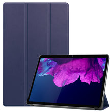 Lenovo Tab P11 Plus Trifold Bookcase Hoes - Donkerblauw