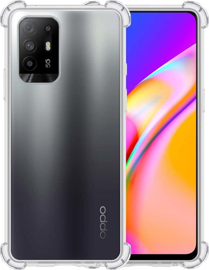 OPPO A94 5G Hoesje Shockproof Backcover Siliconen - Transparant