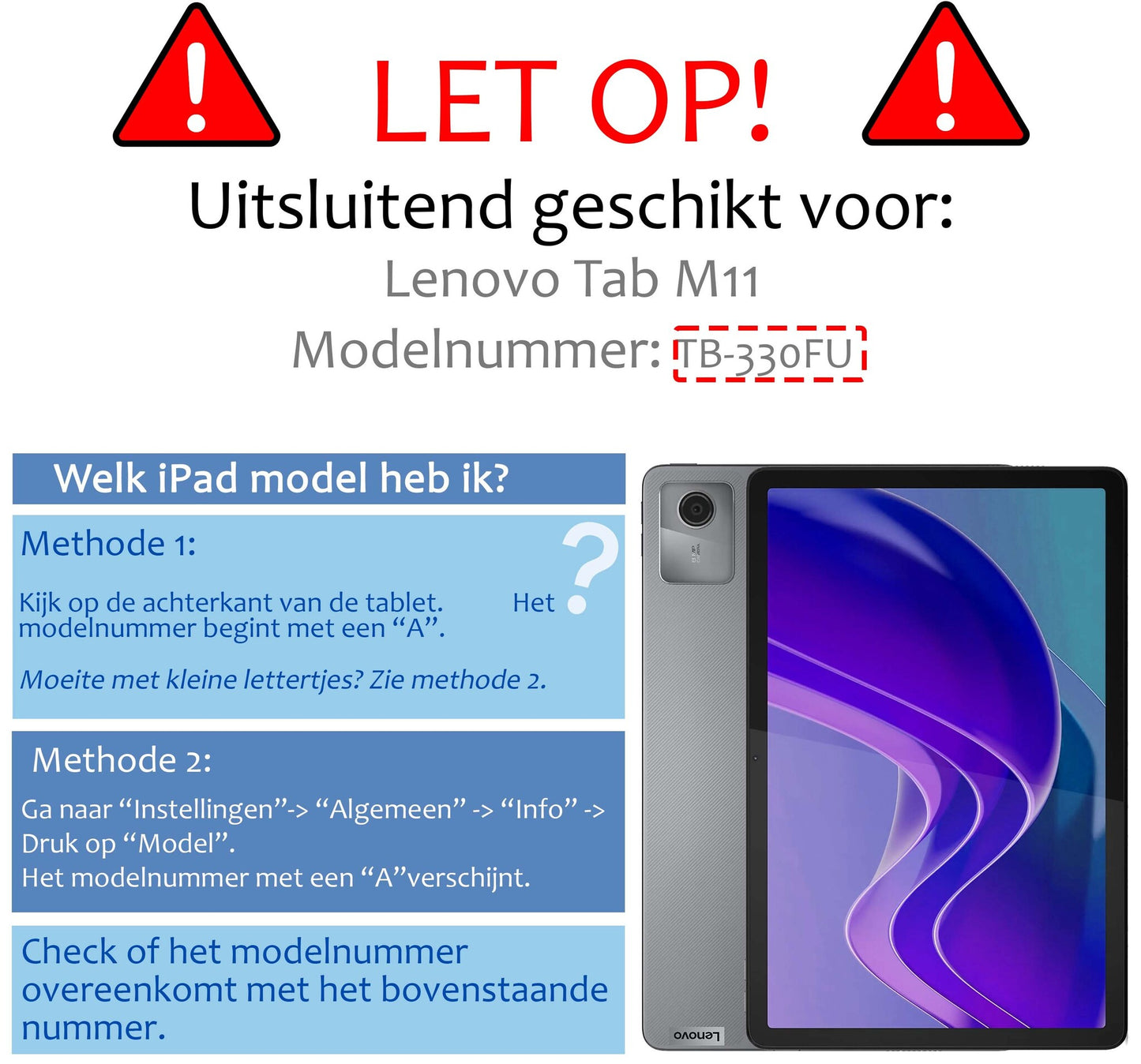 Lenovo Tab M11 Hoesje Book Case - Donkergroen