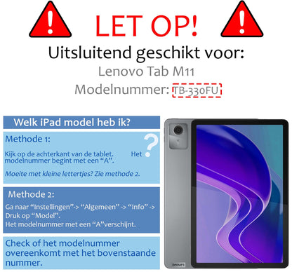 Lenovo Tab M11 Hoesje Book Case - Donkergroen