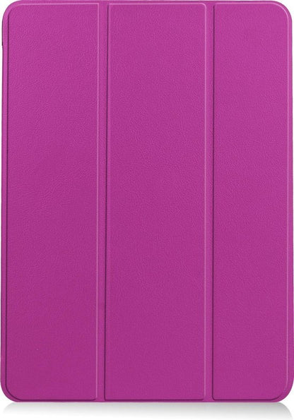 iPad Air 2020 Trifold Bookcase Hoes met Penhouder voor Apple Pen - Paars