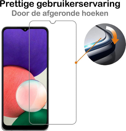 Samsung A22 4G Screenprotector Gehard Glas - Anti-kras