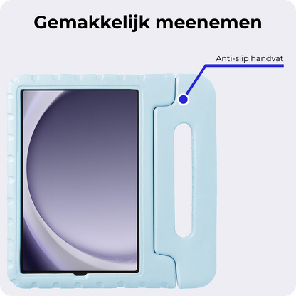 Samsung Galaxy Tab A9 Plus Kinderhoes Shockabsorberend Foam - Sky