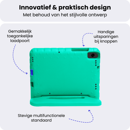 Samsung Galaxy Tab A11 Kinderhoes Shockabsorberend Foam - Turquoise