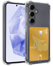 Samsung A35 Hoesje Kaarthouder Backcover Shockproof - Transparant