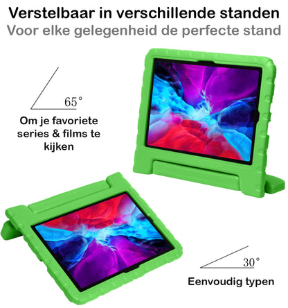 iPad Pro 2021 (11 inch) Kinderhoes Shockabsorberend Foam - Groen