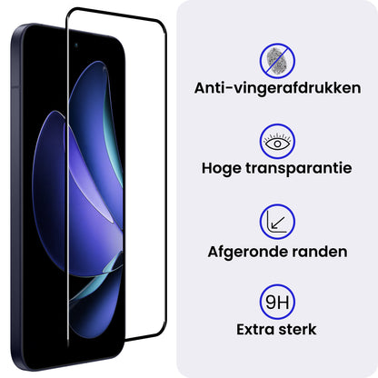 OPPO Reno 13 Pro Screenprotector Gehard Glas - Full Screen