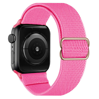 Horloge Bandje Geschikt Voor Apple Watch 1-8 / SE - 38/40/41 mm Bandje Stof - Roze