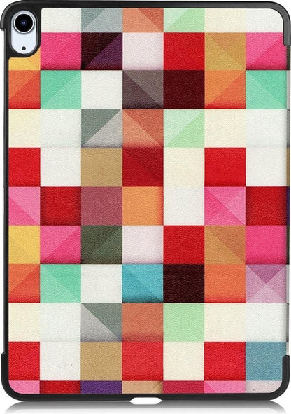 iPad Air 2020 Trifold Bookcase Hoes - Blokken