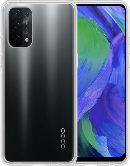 OPPO A54 5G Hoesje Siliconen Backcover Lichtgewicht - Transparant