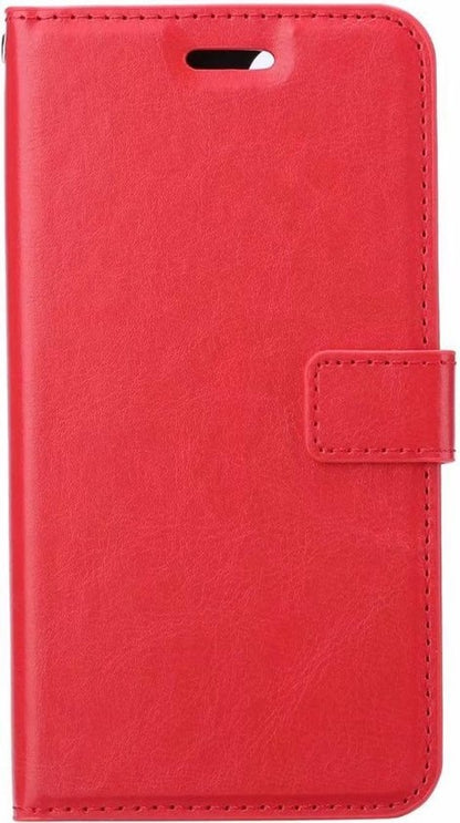 iPhone 11 Hoesje Bookcase Cover met Kaarthouder - Rood