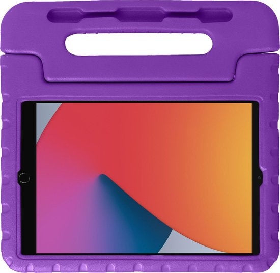 iPad 10.2 2020 Hoesje Kids Cover Bumper - Paars