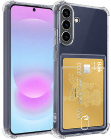 Samsung A37 Hoesje Kaarthouder Backcover Shockproof - Transparant