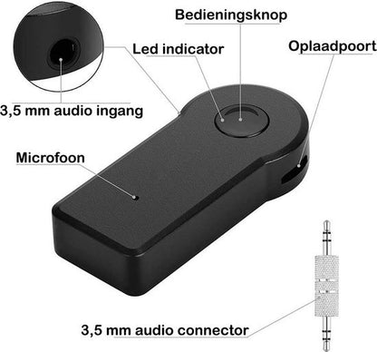 Draadloze Bluetooth Adapter Auto Bluetooth Receiver Audio Muziek AUX