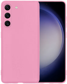 Samsung S23 Hoesje Siliconen Backcover Lichtgewicht - Roze