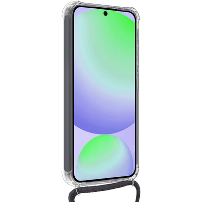 Samsung S24 FE Hoesje met Koord Backcover Shockproof - Transparant