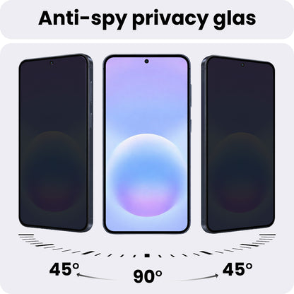 Samsung A57 Screenprotector Gehard Glas - Privacy