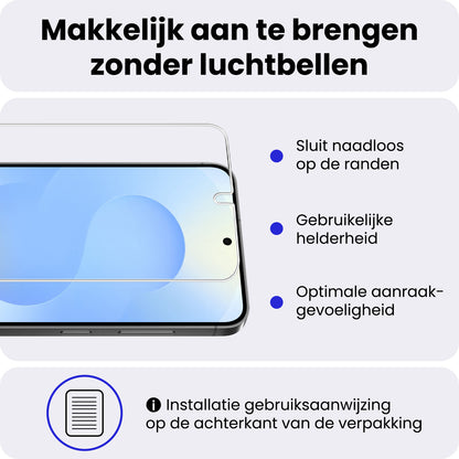 Samsung S25 Edge Screenprotector Gehard Glas - Anti-kras