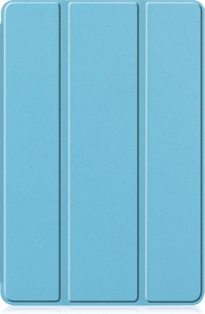 Samsung Galaxy Tab S6 Lite Trifold Bookcase Hoes met Penhouder voor S Pen - Lichtblauw