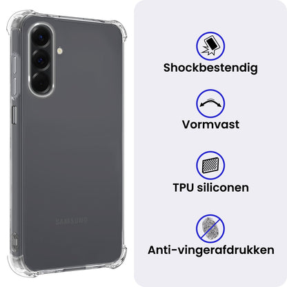 Samsung A17 Hoesje Shockproof Backcover Siliconen - Transparant