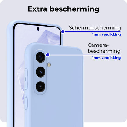 Samsung A35 Hoesje Siliconen - Lichtblauw
