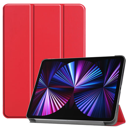 iPad Pro 2021 (11 inch) Trifold Bookcase Hoes - Rood