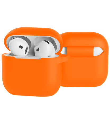 AirPods 4 Hoesje Siliconen Krasbestendig - Oranje