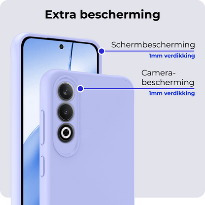 OnePlus Nord CE 4 Hoesje Siliconen Backcover Lichtgewicht - Lichtblauw