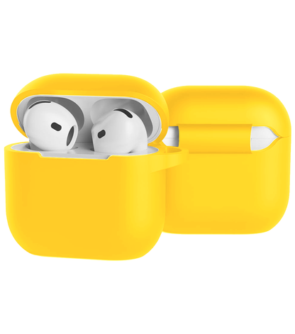 AirPods 4 Hoesje Siliconen Krasbestendig - Geel