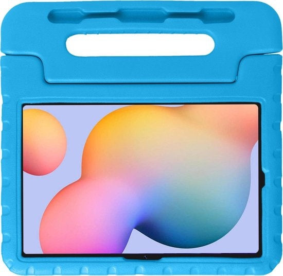 Samsung Galaxy Tab S6 Lite Hoesje Kids Cover Bumper - Blauw