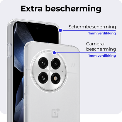 OnePlus 13 Hoesje Siliconen Backcover Lichtgewicht - Transparant
