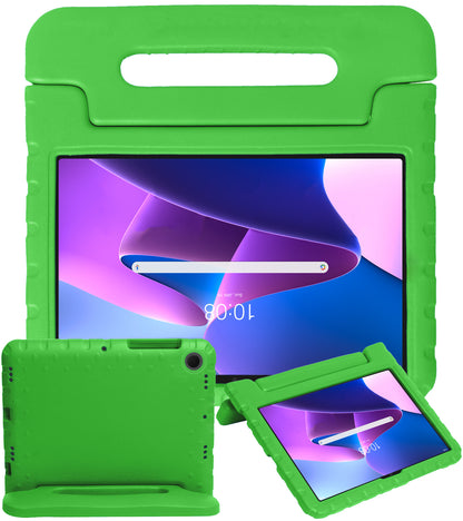 Lenovo Tab M10 Plus 3rd Gen Kinderhoes Shockabsorberend Foam - Groen