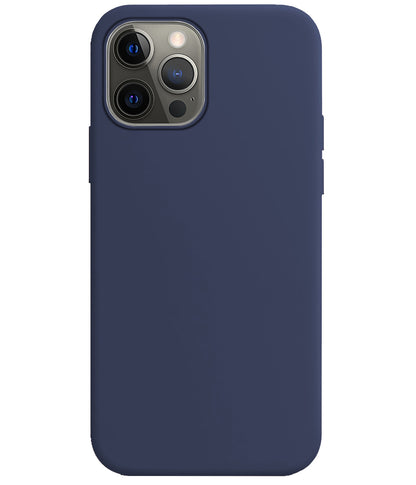 iPhone 14 Pro Max Hoesje Siliconen Backcover Lichtgewicht - Donkerblauw