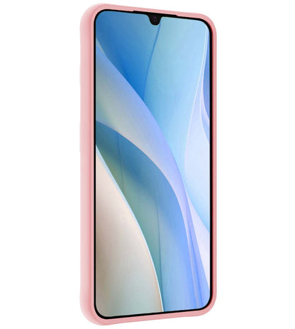 Samsung A15 Hoesje Siliconen Backcover Lichtgewicht - Lichtroze