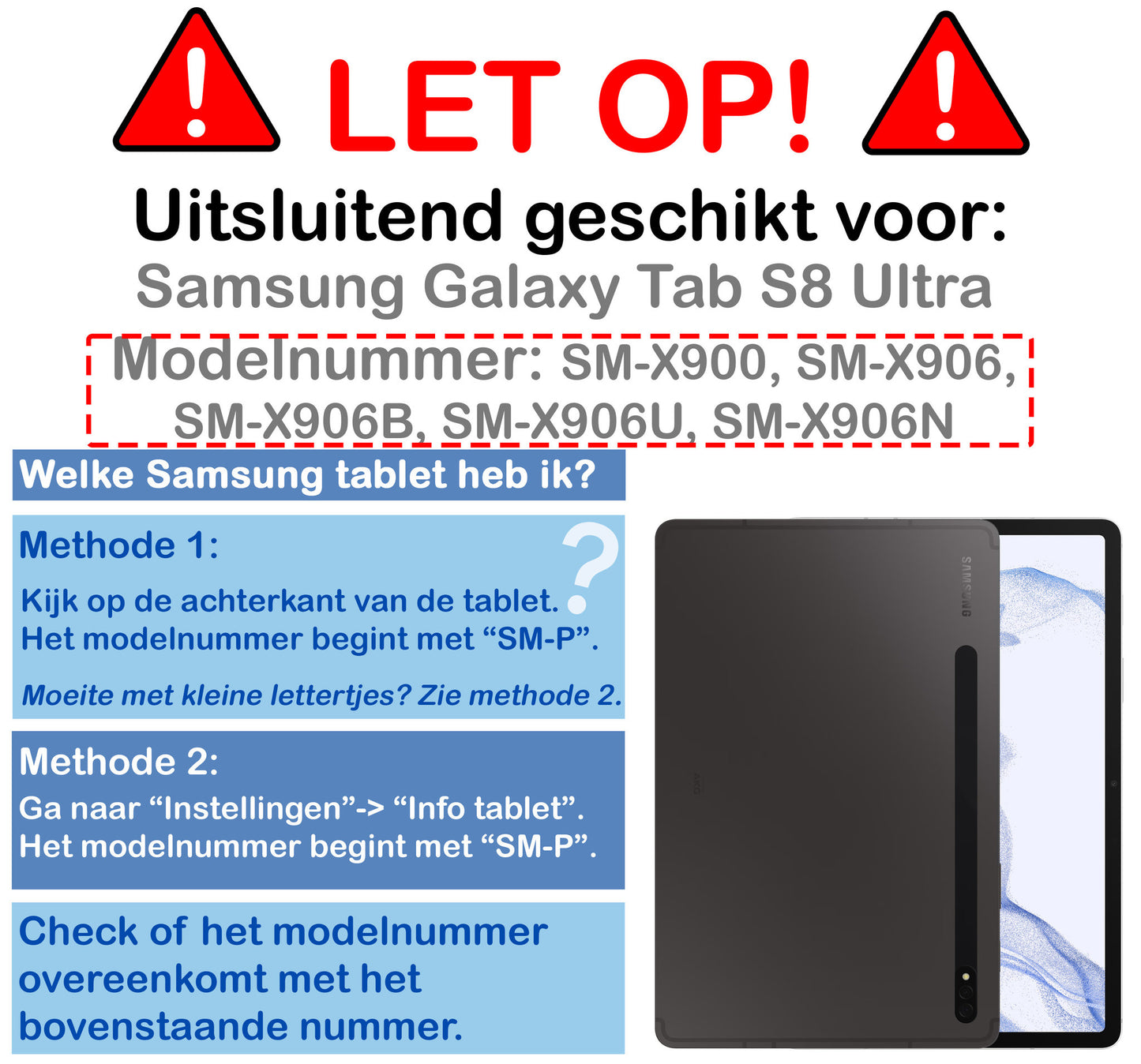 Samsung Galaxy Tab S8 Ultra Hoesje Book Case - Donkergroen