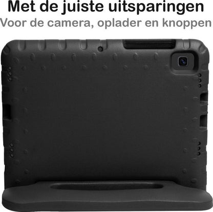 Samsung Galaxy Tab S6 Lite Kinderhoes Shockabsorberend Foam - Zwart