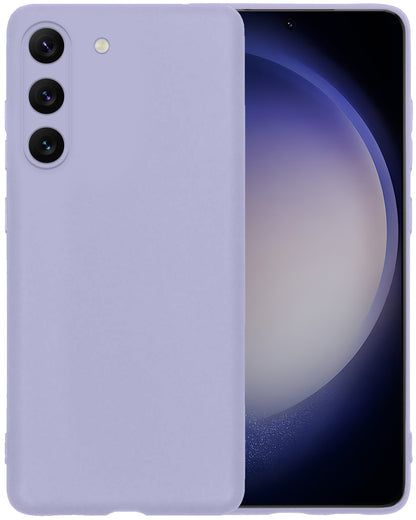 Samsung S23 Hoesje Siliconen Backcover Lichtgewicht - Lila