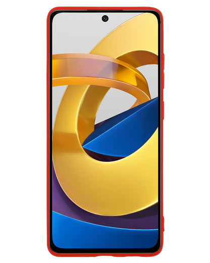 Xiaomi Poco M4 Pro 5G Hoesje Siliconen Backcover Lichtgewicht - Rood
