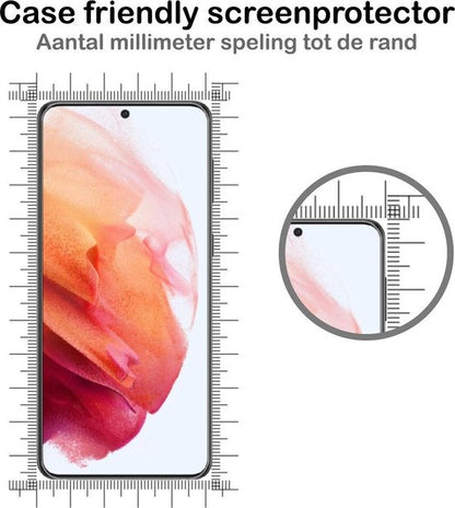 Samsung S21 Screenprotector Gehard Glas - Volledige dekking