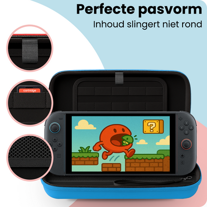 Nintendo Switch 2 Hard Cover Hoes met Koord - Blauw
