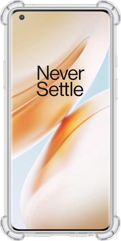 OnePlus 8 Pro Hoesje Shockproof Backcover Siliconen - Transparant