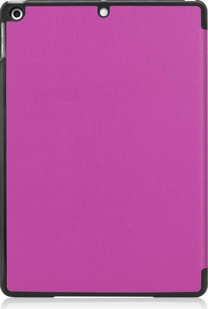 iPad 10.2 2019 Trifold Bookcase Hoes - Paars
