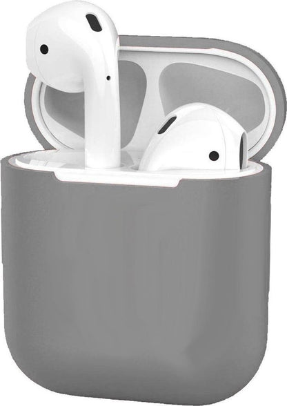 AirPods 2 Hoesje Siliconen Lichtgewicht - Grijs