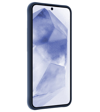 Samsung A55 Hoesje Siliconen Backcover Lichtgewicht - Donkerblauw