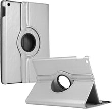 iPad 10.2 2019/2020 Trifold Bookcase Hoes 360 Graden Draaibaar - Zilver