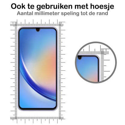 Samsung A34 Screenprotector Gehard Glas - Anti-kras