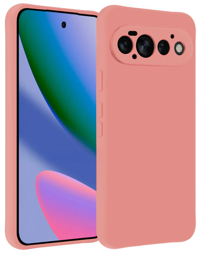Google Pixel 11 Pro Hoesje Siliconen Backcover Lichtgewicht - Lichtroze