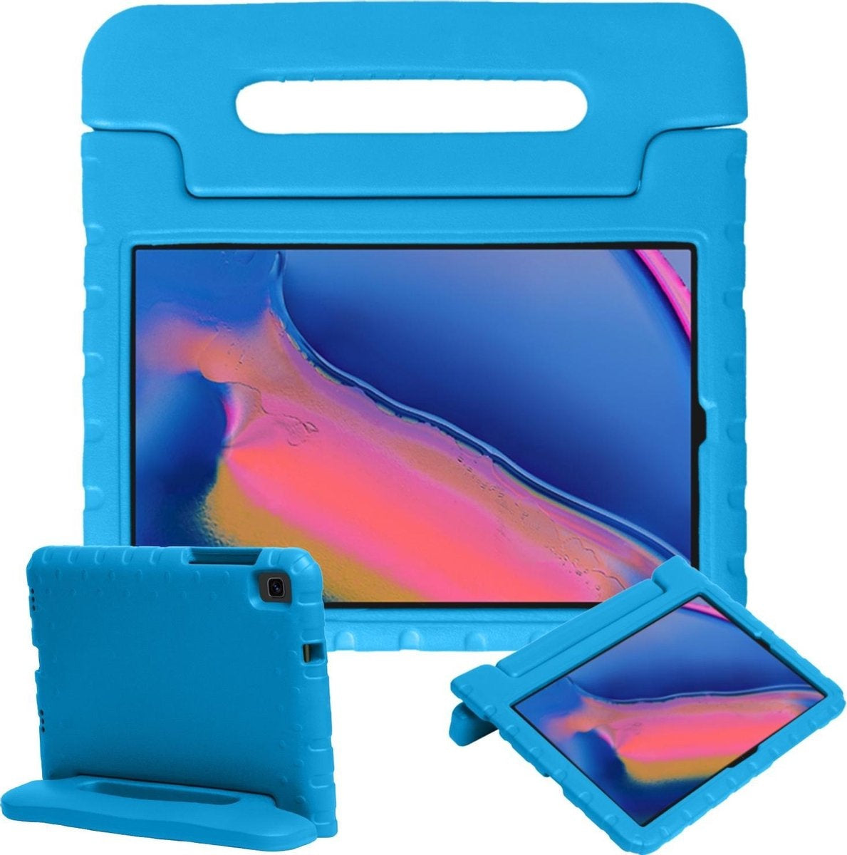 Samsung Galaxy Tab A 8.0 (2019) Hoesje Kids Cover Bumper - Blauw